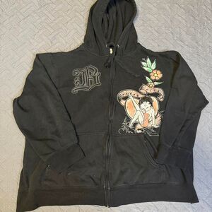 Vintage 00s Y2K Betty Boop full zip big print hoodie women’s size 3XL BOXY FIT